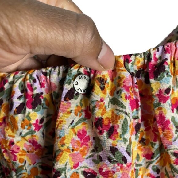 Roxy Women's Another Day Print Floral Romper - Picture 9 of 11